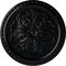 Ekena Millwork Emeryville Ceiling Medallion, Hand-Painted Jet Black, 16 7/8"OD x 5/8"P CM16ERBLF - alternate 1